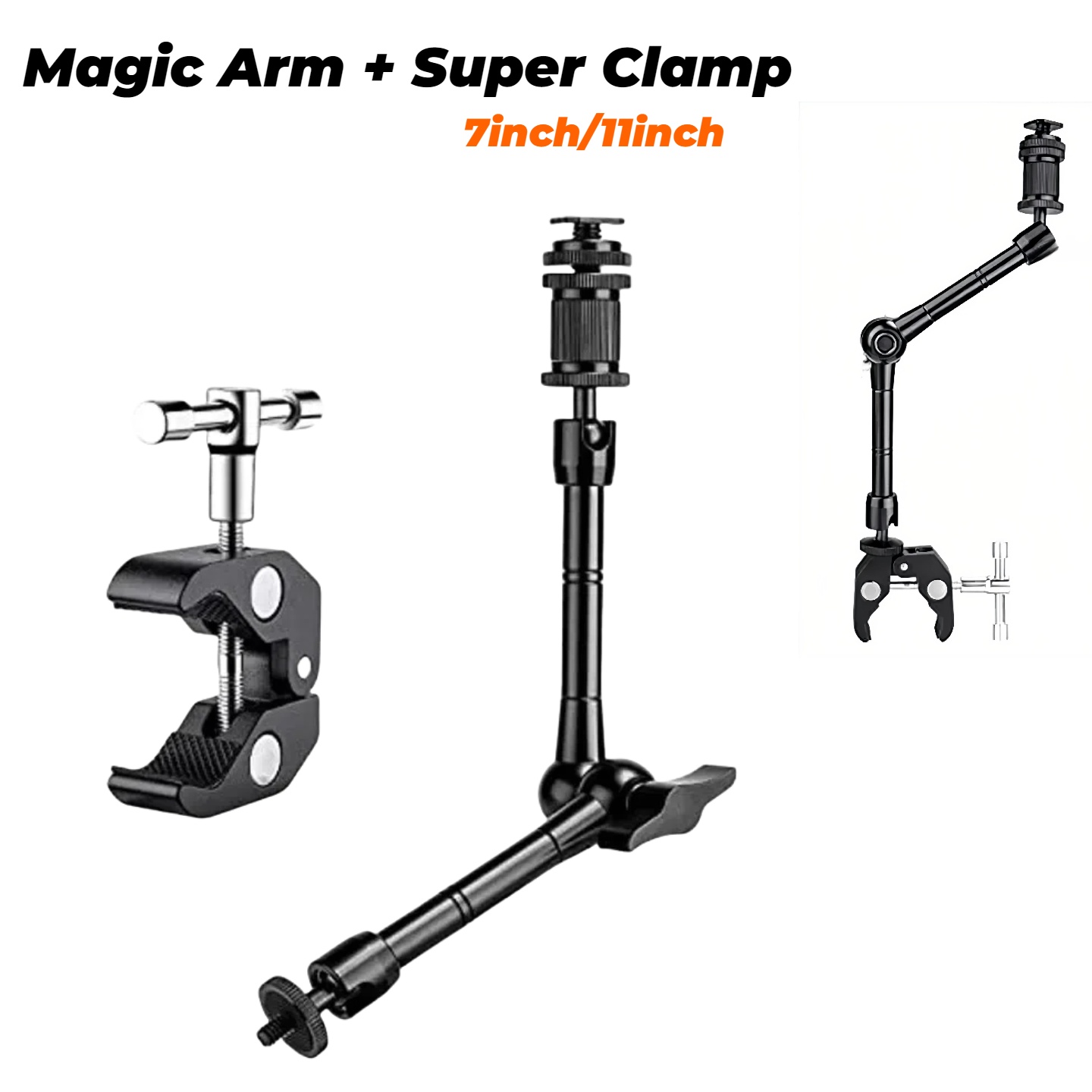 Photography Lighting Continuous - 7 inch or 11 inch Articulating