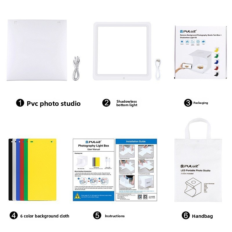 2‑in‑1 20cm Mini Led Photo Lig - огляд і ціна Photography Lighting No Shadows