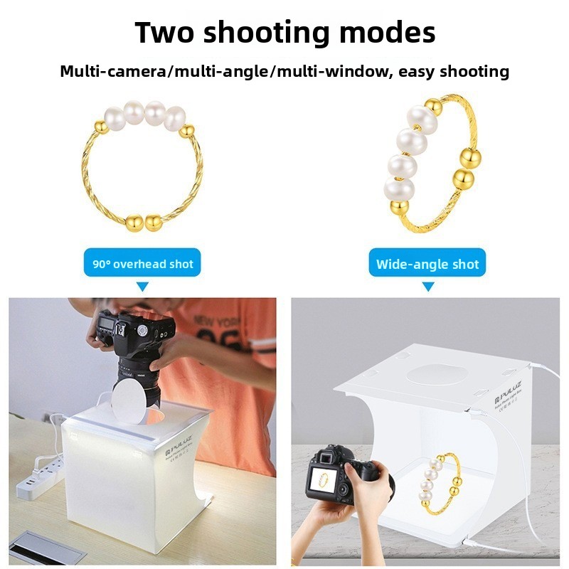 2‑in‑1 20cm Mini Led Photo Lig - огляд і ціна Photography Lighting No Shadows