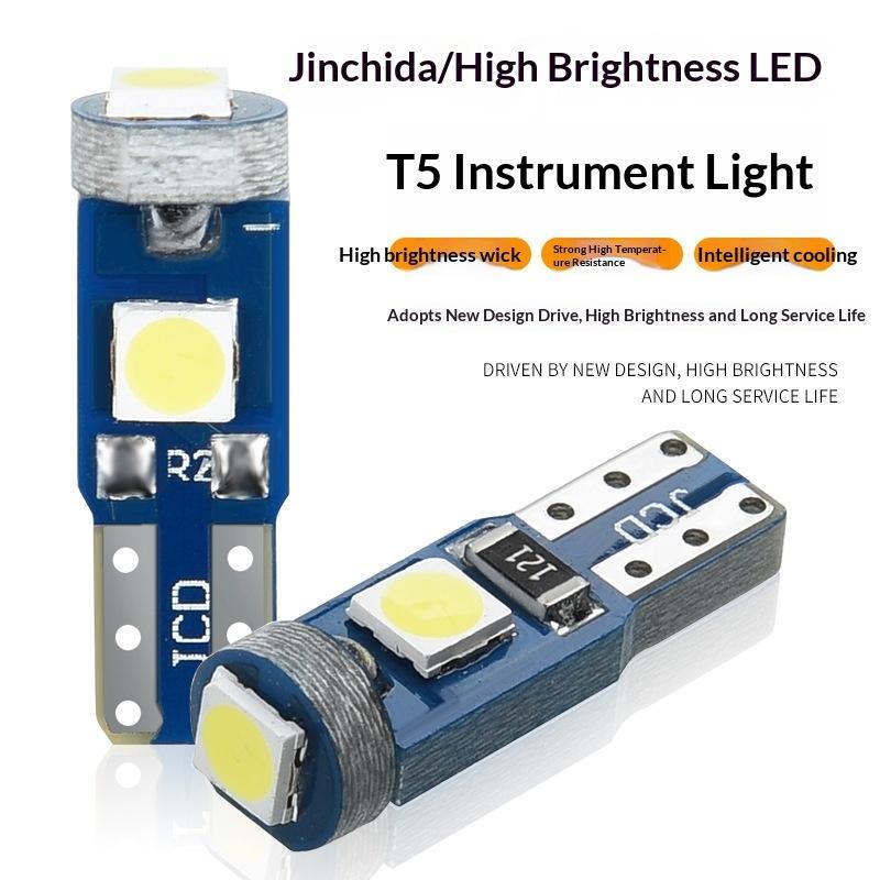 10Pcs T5 Led Bulb Canbus W3W 7 - огляд і ціна Interior Photography Lighting