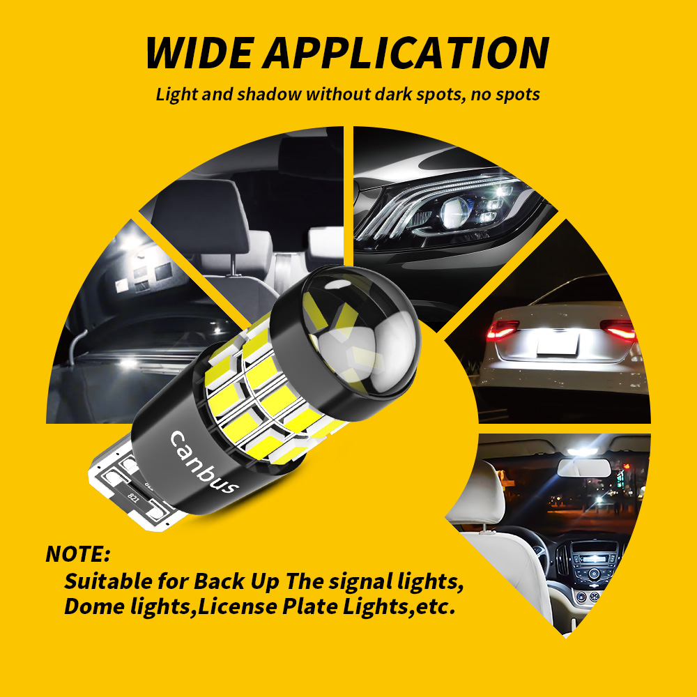 DXZ 2PCS W5W T10 LED Bulbs Len - огляд і ціна Interior Photography Lighting