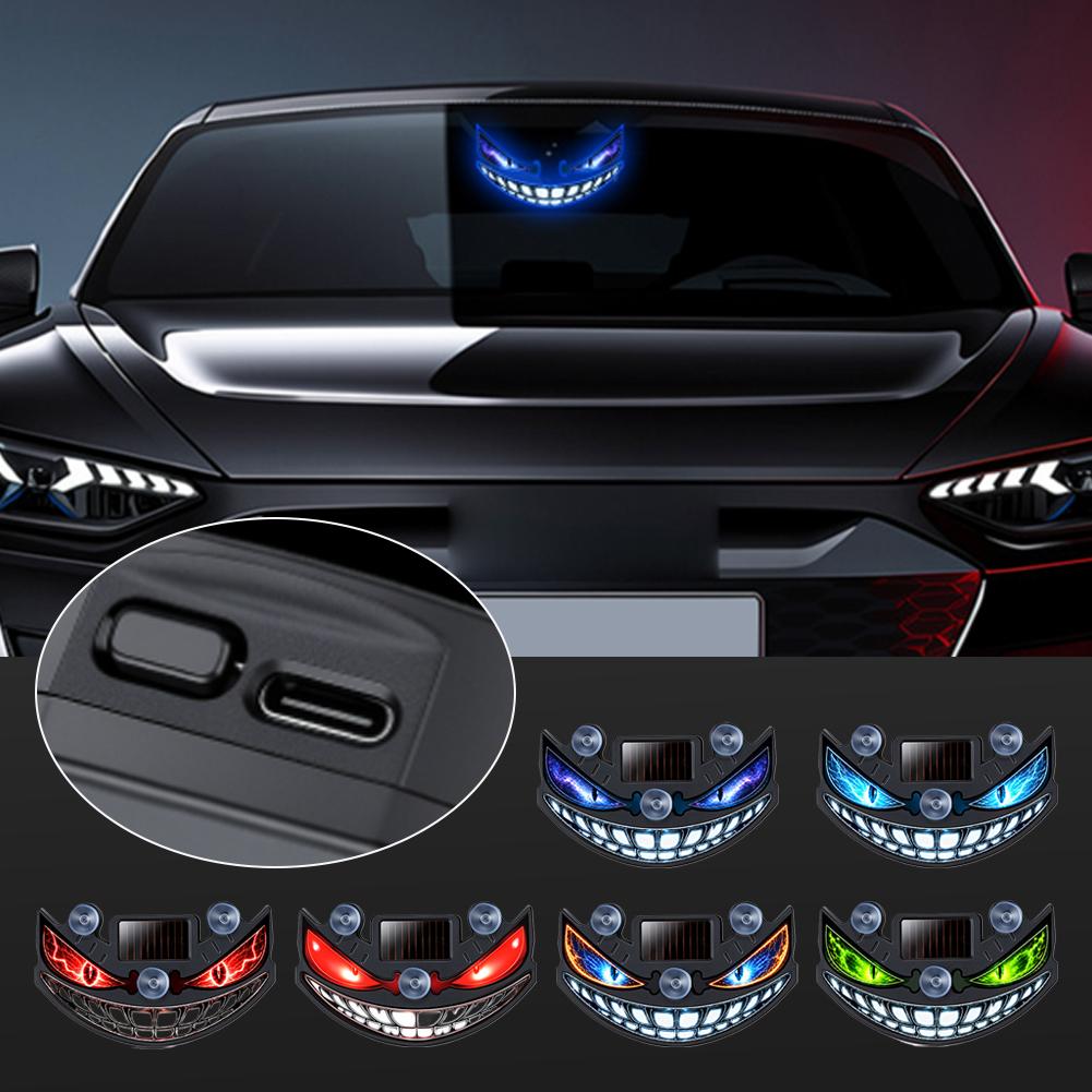 Solar Devil Eye Car LED Decor  - огляд і ціна Interior Photography Lighting