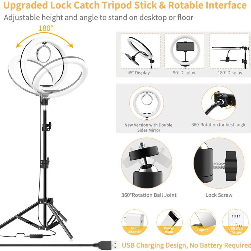 Video Light 16/26/33cm Selfie  - огляд і ціна Photography Lighting Overhead