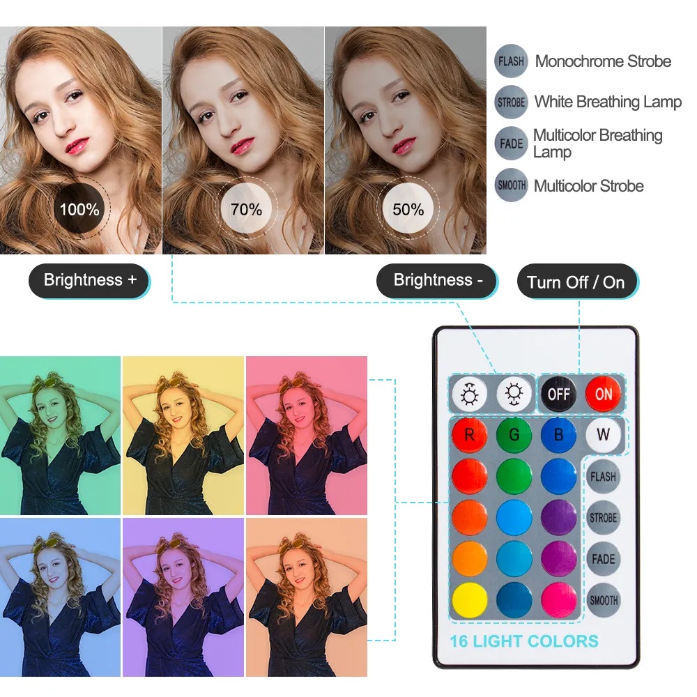10 Inch RGB Ring Light With Re - огляд і ціна Photography Lighting Overhead