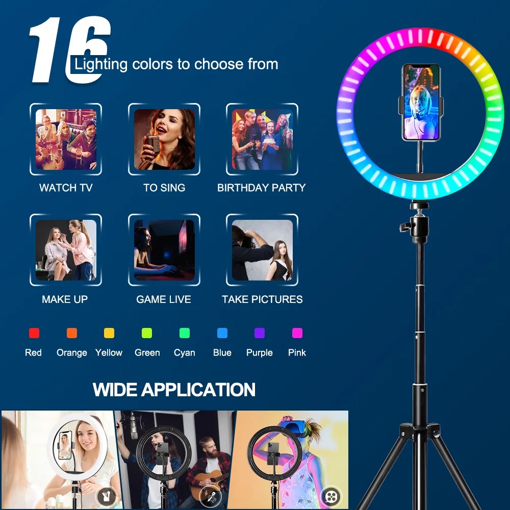 10 Inch RGB Ring Light With Re - огляд і ціна Photography Lighting Overhead