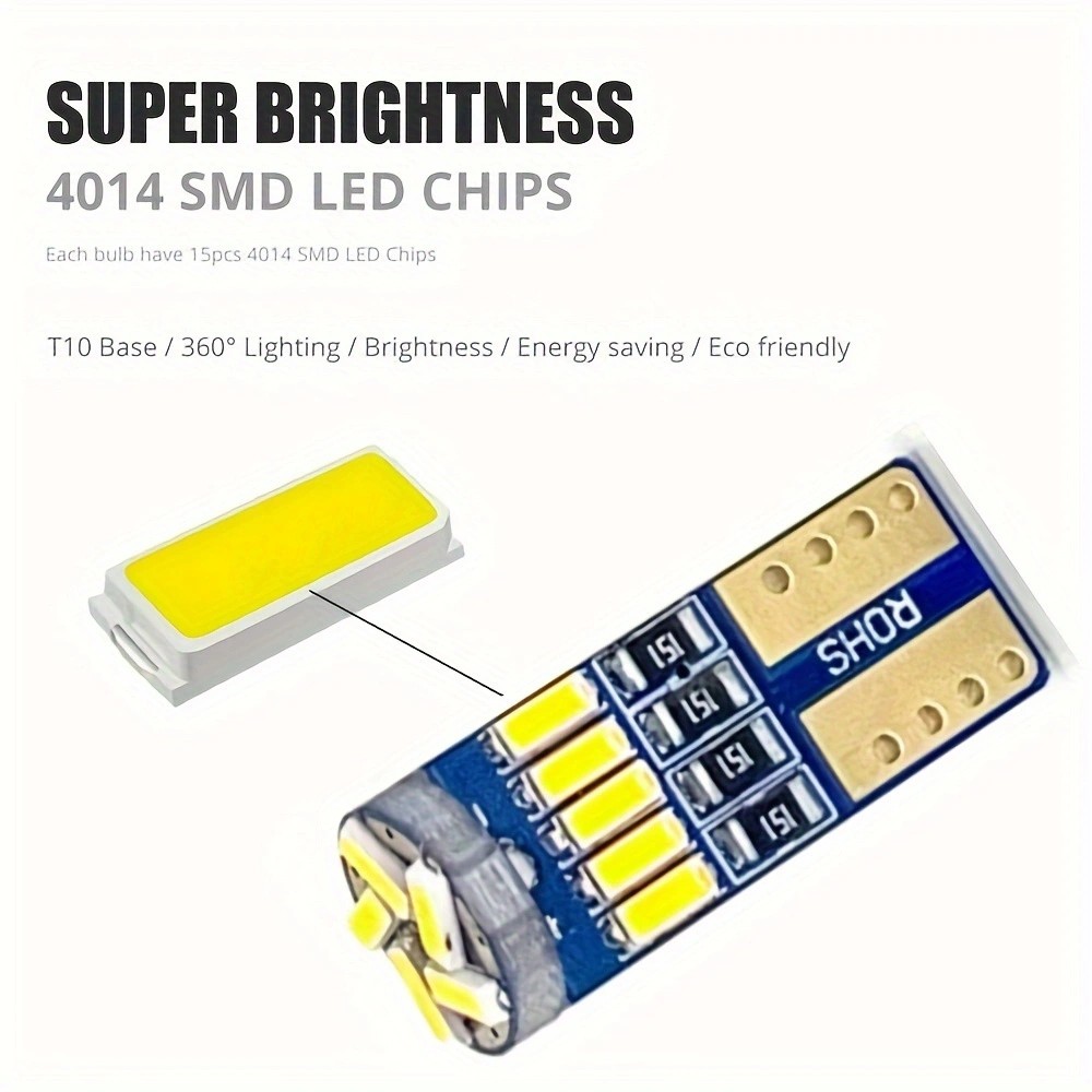10pcs Car Led Light T10 4014 1 - огляд і ціна Interior Photography Lighting