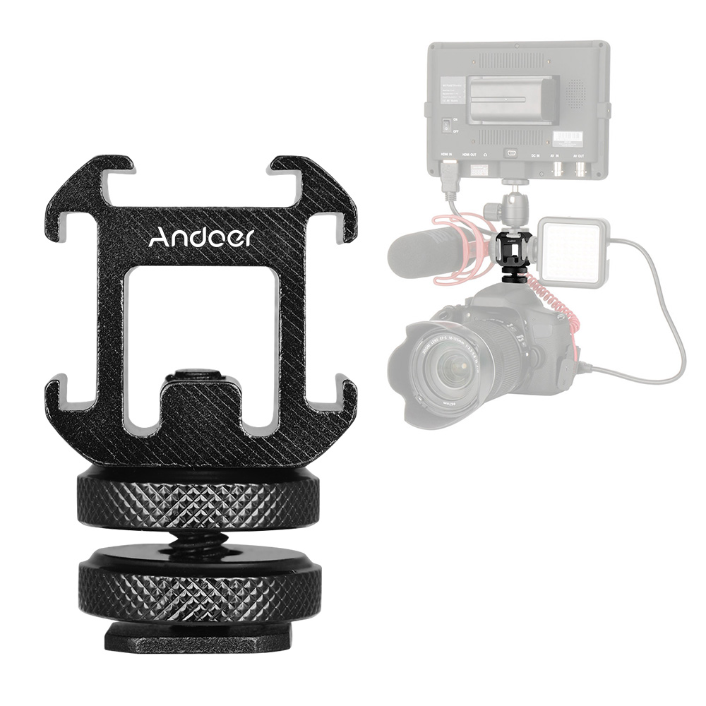Andoer 3 Cold Shoe Mount Adapt - огляд і ціна Photography Lighting Continuous