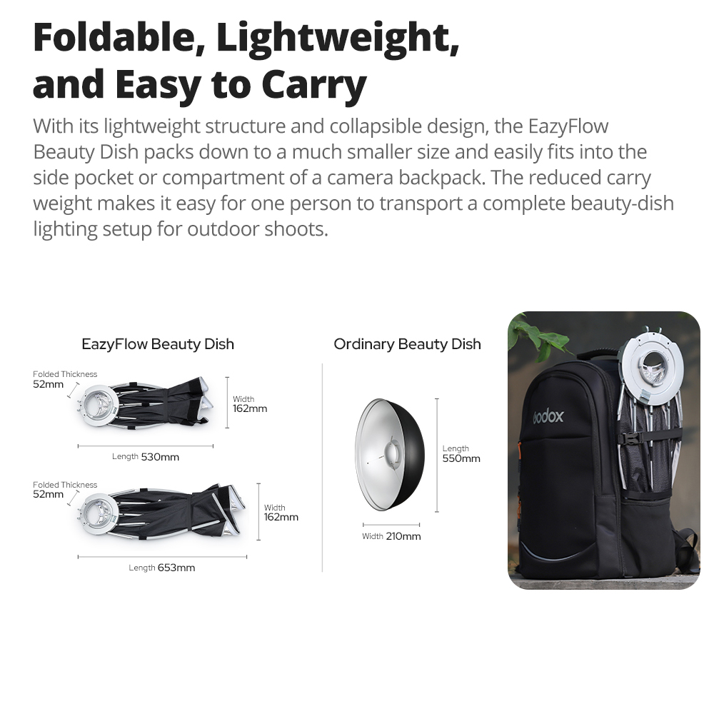 New Godox EazyFlow Beauty Dish - огляд і ціна Photography Lighting Effects