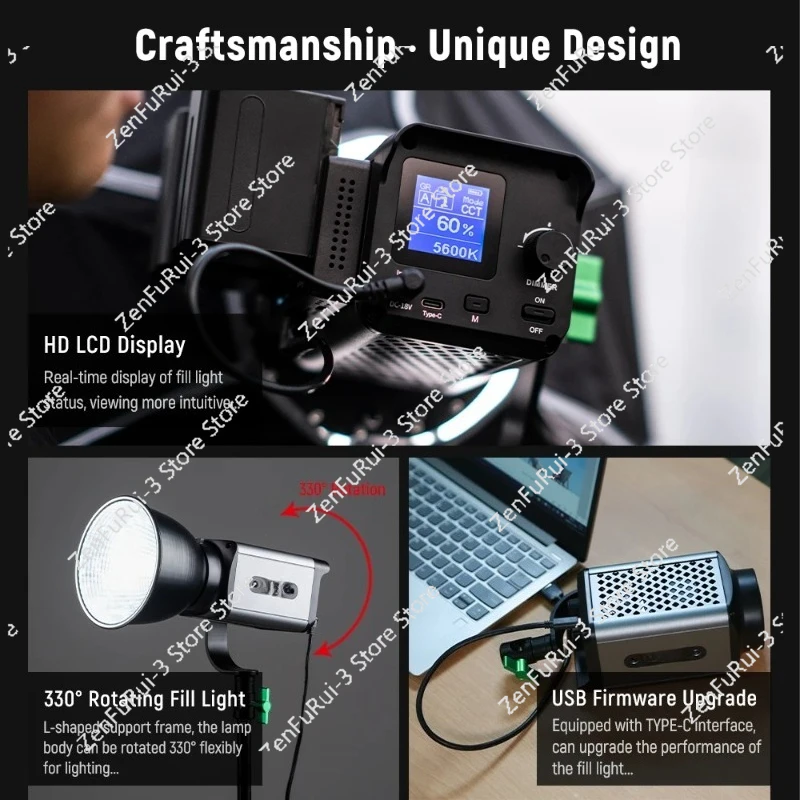 Ninja 300 80W LED Continuous V - огляд і ціна Photography Lighting Continuous